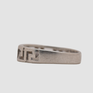 Sterling Silver Greek Key Band Ring Size L 1/2 - Image 8