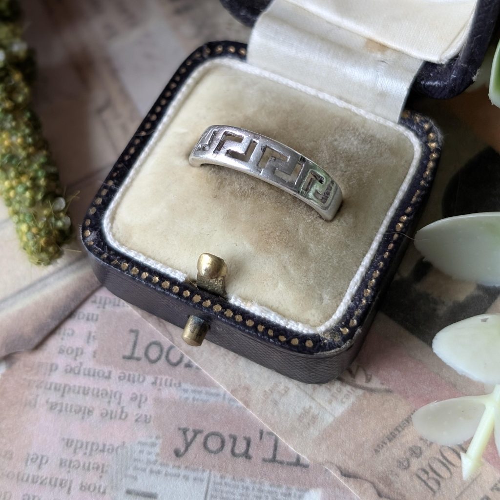 Sterling Silver Greek Key Band