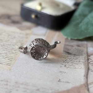 Vintage Silver Coffee Pot Glass Charm - Image 3