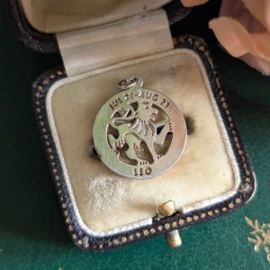 Vintage Silver Leo Charm Pendant