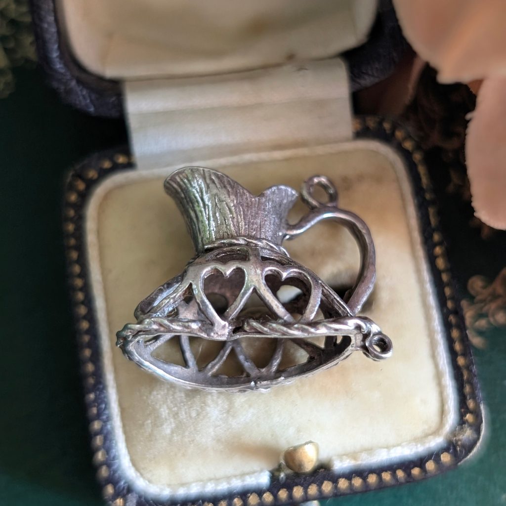 Vintage Sterling Dress Pitcher Charm