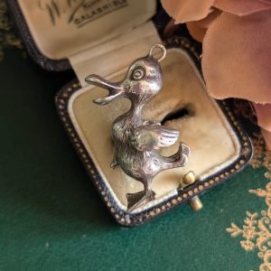 Vintage Large Duck Charm Pendant 