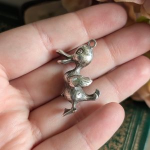Vintage Large Duck Charm Pendant - Wounded Warrior - Image 2