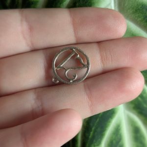 Vintage Silver 21 Birthday Charm Pendant - Image 3