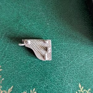 Vintage Silver Piano Charm - Wounded Warrior - Image 2