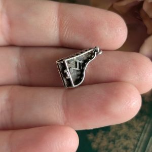 Vintage Silver Piano Charm - Wounded Warrior - Image 3