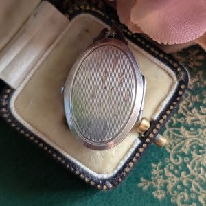 Vintage K&L Locket | Kordes & Lichtenfels Sterling Silver Rose Pendant | German Mid-Century Photo Locket - Image 2
