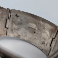 Vintage Sterling Silver Ornate Bangle Chunky Scroll Cuff - Image 15