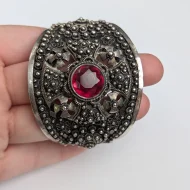 Vintage Sterling Silver Ornate Bangle Chunky Scroll Cuff - Image 19