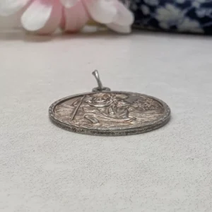Timeless Vintage Nuvo St Christopher Charm - Sterling Silver 70s - Image 7