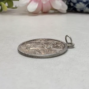 Timeless Vintage Nuvo St Christopher Charm - Sterling Silver 70s - Image 6
