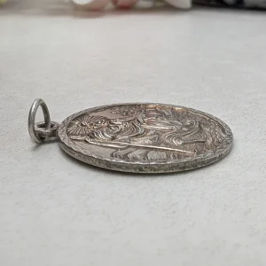 Timeless Vintage Nuvo St Christopher Charm - Sterling Silver 70s - Image 4