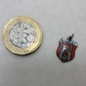 Unique Vintage Silver Hannover Travel Charm - 800 Germany Tourist Shield - Image 2