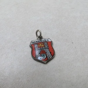 Unique Vintage Silver Hannover Travel Charm - 800 Germany Tourist Shield