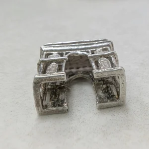 Unique Vintage Silver Arc De Triomphe Charm - 70s Paris Travel - Image 3