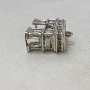 Unique Vintage Silver Arc De Triomphe Charm - 70s Paris Travel - Image 4