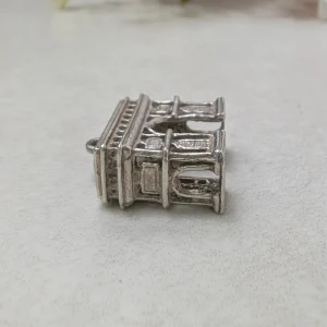 Unique Vintage Silver Arc De Triomphe Charm - 70s Paris Travel - Image 9
