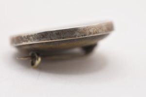 Vintage Sterling Silver Brooch, Church Building, Painted, Architectural Design, Collectible - Image 6
