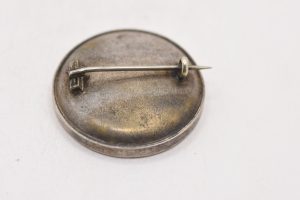 Vintage Sterling Silver Brooch, Church Building, Painted, Architectural Design, Collectible - Image 8