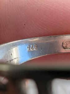 Vintage Sterling Silver Greek Key Ring, Pierced Openwork, Geometric Meander, Stacking Band Gift - Image 7