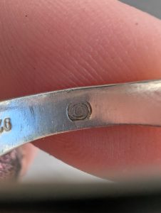 Vintage Sterling Silver Greek Key Ring, Pierced Openwork, Geometric Meander, Stacking Band Gift - Image 8