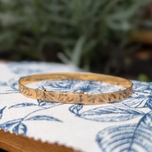 Vintage Childs Rolled Gold Bangle