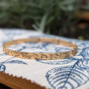 Vintage Childs Rolled Gold Bangle, 1/5th 9ct Gold Bronze Core Expandable Christening, Baby Keepsake Gift - Image 2