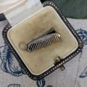 Vintage Silver Comb Charm
