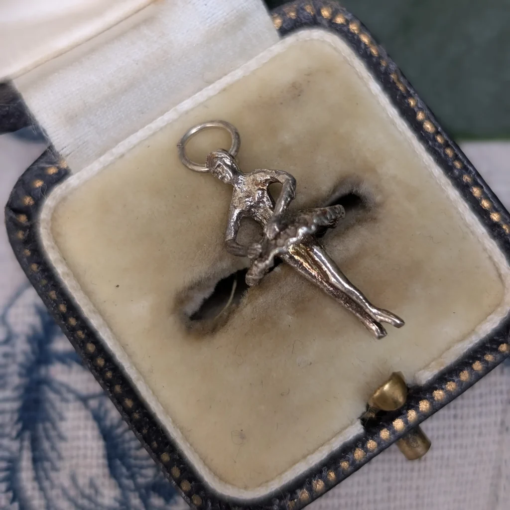 Vintage Silver Ballerina Charm