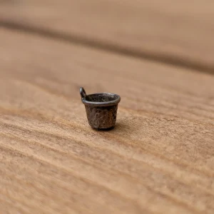 Vintage Silver Sewing Thimble Charm, Miniature Crafter, 3D Seamstress, Tailor Quilter Gift - Image 5