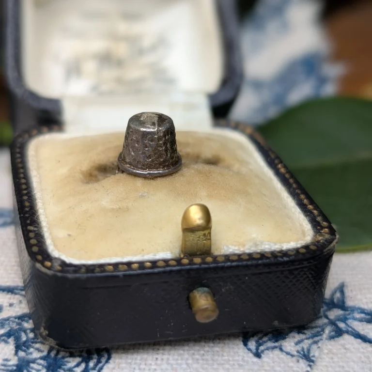 Vintage Silver Sewing Thimble Charm