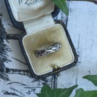 Vintage Sterling Silver Knot Ring Twisted Band