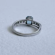 Sterling Silver Blue Stone Ring, Cocktail - Image 9