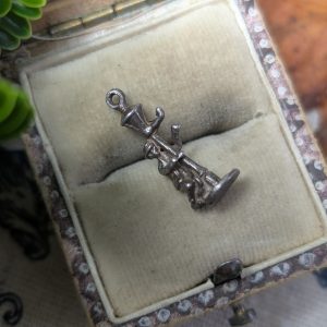 Vintage Silver Drunk Man Dancing Charm