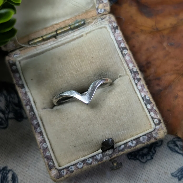 Vintage Silver Wishbone Ring