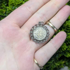 Vintage Silver Threepence Charm, George IV 1938 Pendant - Image 6