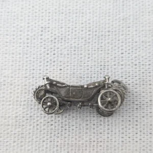 Vintage Sterling Silver Carriage Charm, Buggy Cart - Image 5