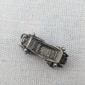 Vintage Sterling Silver Carriage Charm, Buggy Cart - Image 7
