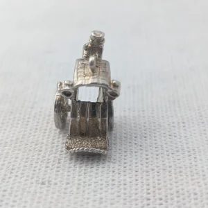 Vintage Sterling Silver Carriage Charm, Horseman - Image 5