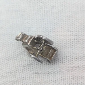 Vintage Sterling Silver Carriage Charm, Horseman - Image 3