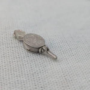 Vintage Silver Fire Bellows Charm, Opens Pendant - Image 4