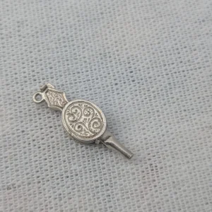 Vintage Silver Fire Bellows Charm, Opens Pendant - Image 2