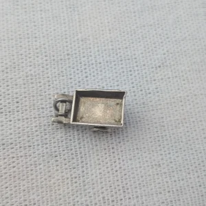 Vintage Sterling Silver Wagon Cart Charm Wheelbarrow Pendant - Image 3