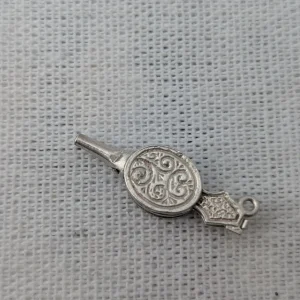 Vintage Silver Fire Bellows Charm, Opens Pendant - Image 11