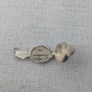 Vintage Silver Fire Bellows Charm, Opens Pendant - Image 9