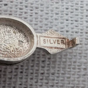 Vintage Silver Fire Bellows Charm, Opens Pendant - Image 8