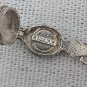 Vintage Silver Fire Bellows Charm, Opens Pendant - Image 7