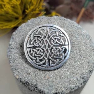 Silver Celtic Knot Brooch
