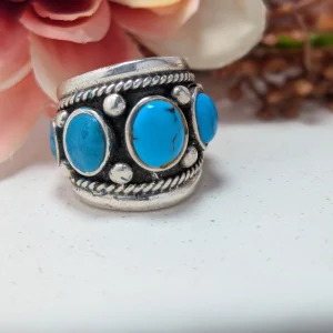 Vintage Sterling Silver Turquiose Ring
