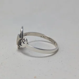 Scottish Marble Celtic Ring, Spiral Twist Stacking Band - Image 2